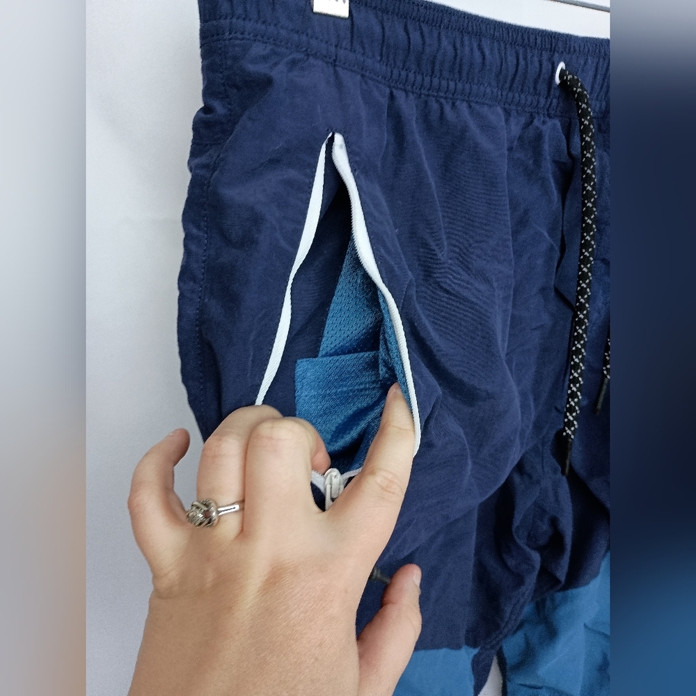 American Eagle Patchwork Colorblock Blue And Navy… - image 6